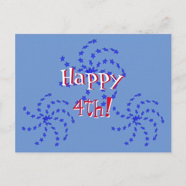 Postcard - Fireworks Pinwheels (Front)