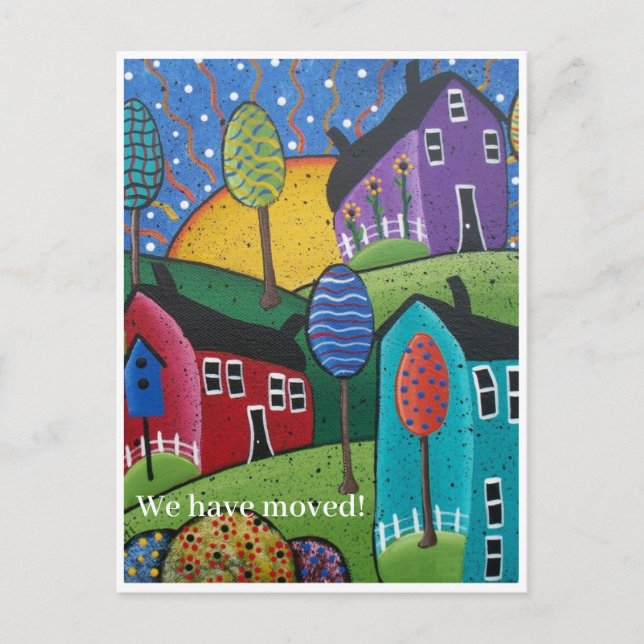 Postcard - Folk Art farmhouses/countryside (Front)