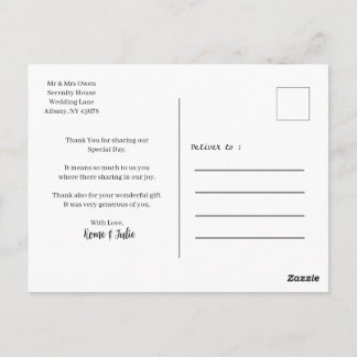 postcard for family and friend