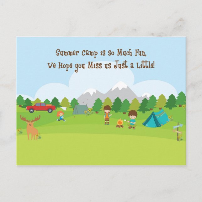 Postcard for Son or Daughter at Summer Camp (Front)