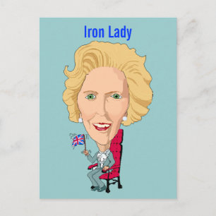Postcard Former British Prime Minister Iron Lady