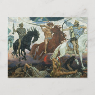 Postcard Four Horsemen of Apocalypse Viktor Vasnet