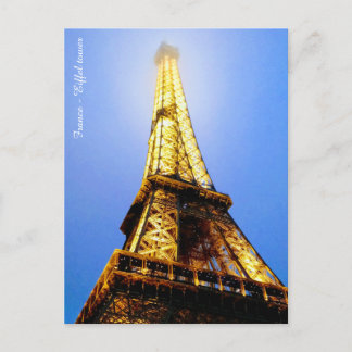 Postcard France Eiffel tower