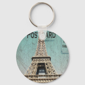 Postcard From Paris EIffel Tower Key Ring