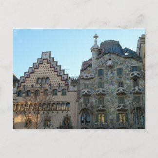 Postcard from the Casa Batlló of Antoni Gaudí