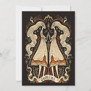 Postcard - Gemini Celestial Zodiac Art