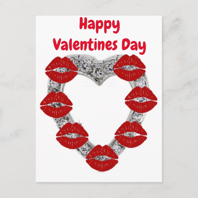 Postcard German Happy Valentines Day (Front)