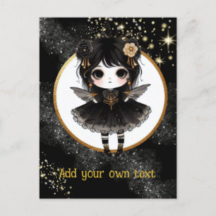 POSTCARD Goth Girls Kawaii Chibi Cute Custom