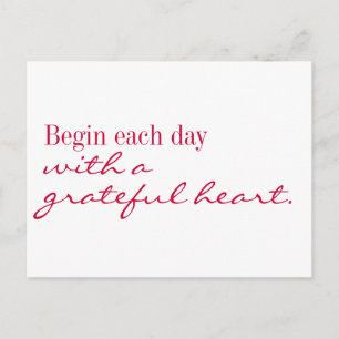 Postcard - Grateful heart inspire and encourage