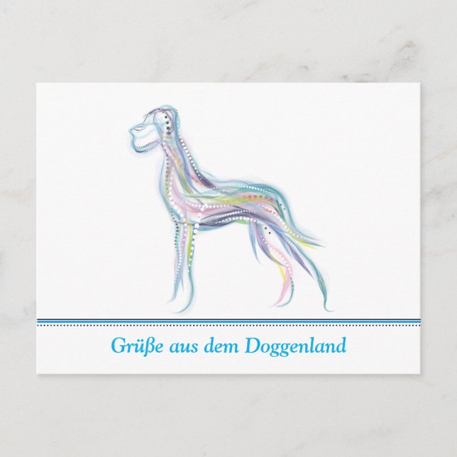 Postcard Great Dane (Front)