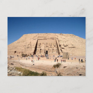 Postcard Great Temple of Abu Simbel Aswan, Egypt