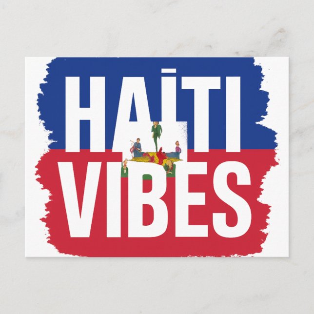 Postcard Haiti Vibes | Tropical Souvenir (Front)