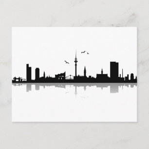 Postcard Hamburg Skyline