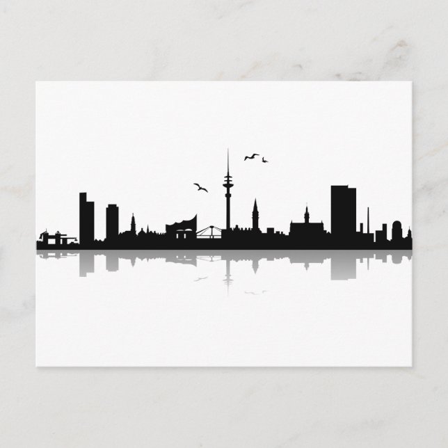 Postcard Hamburg Skyline (Front)