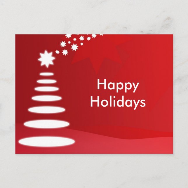Postcard-Happy Holidays Christmas Holiday Postcard (Front)