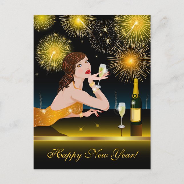 Postcard Happy New Year (Front)