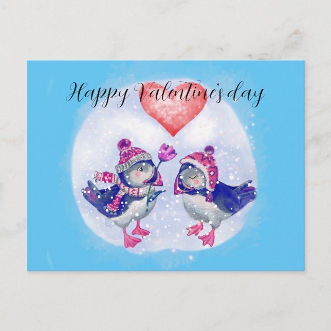 Postcard Happy Valentine's day (Front)