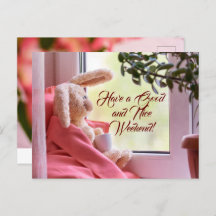 Postcard Have a good and nice weekend