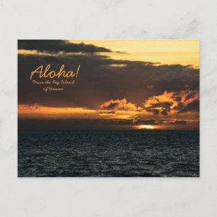 Postcard: Hawaii Sunset Postcard