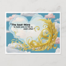 Postcard Hold on to Love