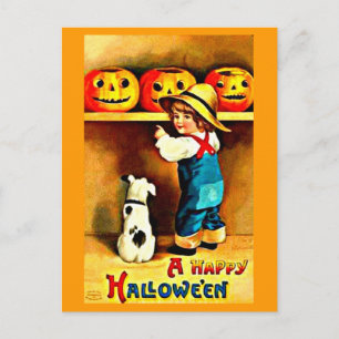 Postcard-Holiday Art-Vintage Halloween 21 Holiday Postcard