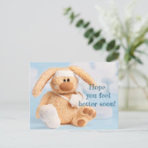 Postcard Hope you feel better soon
