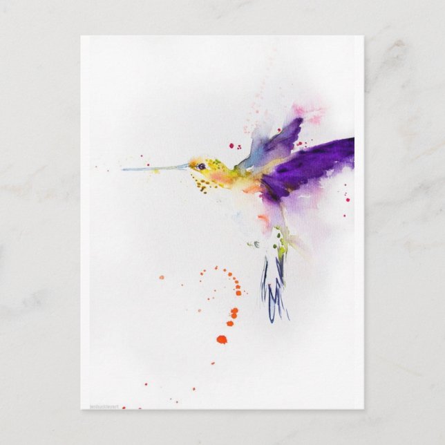 Postcard - Humming Bird (Front)