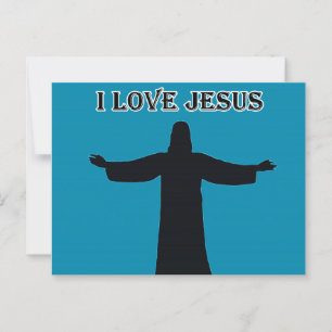 Postcard i love jesus