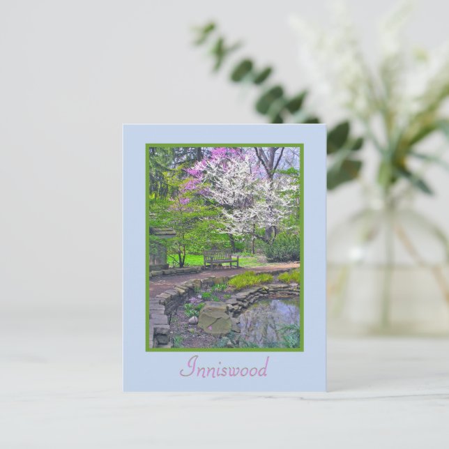 POSTCARD,  INNISWOOD GARDEN/"SPRING SERENITY" POSTCARD (Standing Front)