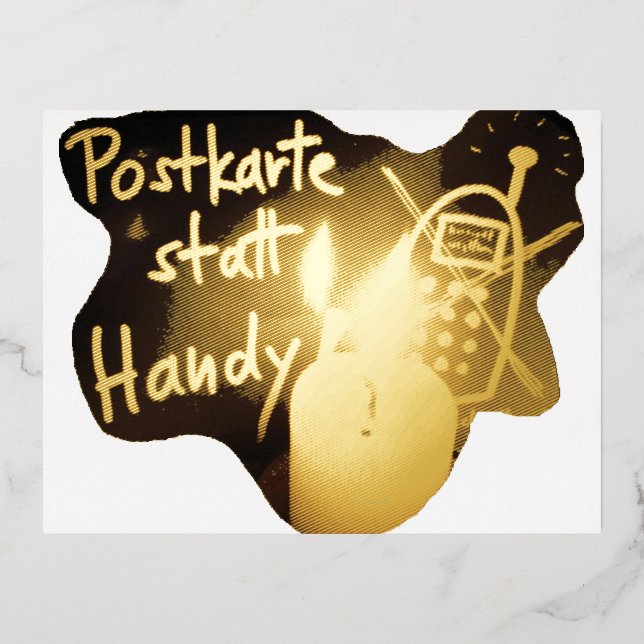 POSTCARD INSTEAD OF CELLPHONE - Postcard (Front)