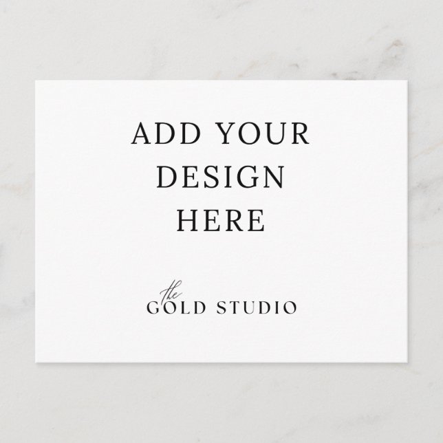 Postcard Invitation Landscape Template (Front)