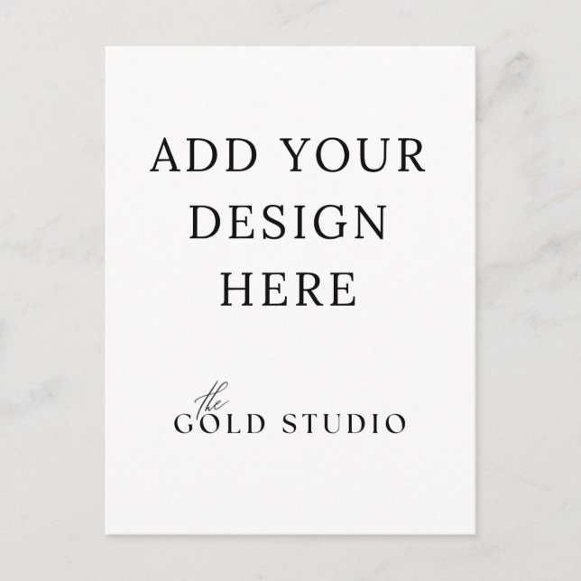 Postcard Invitation Portrait Template Blank (Front)