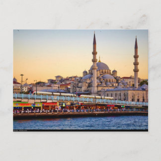 Postcard Istanbul, Turkey, view from the Bosphorus