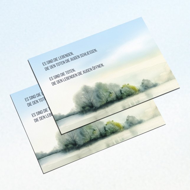 Postcard "It's the living ..." (Creator Uploaded)