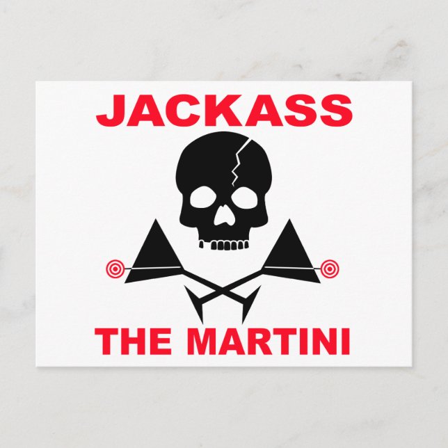 Postcard - JACKASS, The Martini (Front)