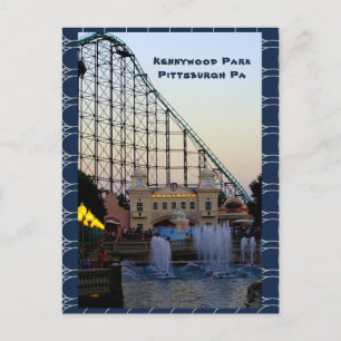 Postcard-Kennywood Park-Dusk-Pittsburgh Postcard