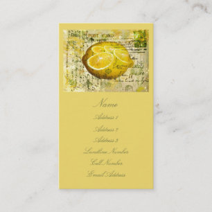 Postcard Lemons Business Card