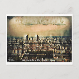 Postcard Les tours de la Part-Dieu - Lyon