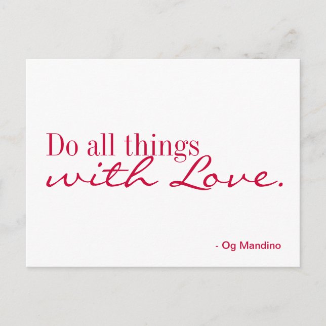 Postcard - Love (Front)