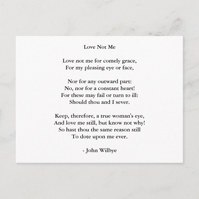 Postcard-Love Art-Love Poem 3 Postcard (Front)