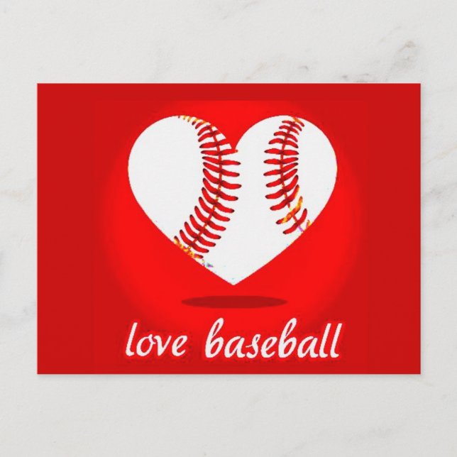 postcard, love, baseball postcard (Front)