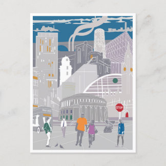 Postcard Manchester Illustration Artwork