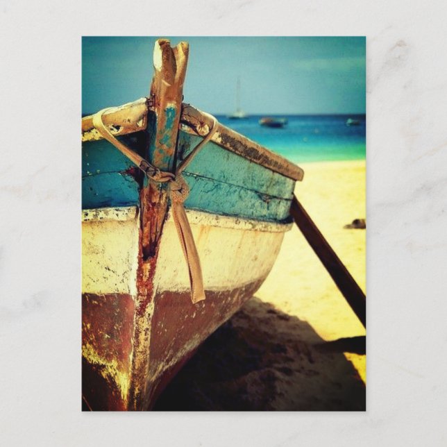 Postcard - Med Spain Fishing Boat (Front)