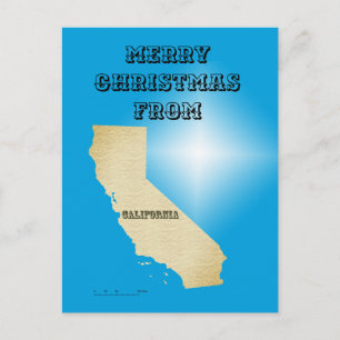Postcard - Merry Christmas from California