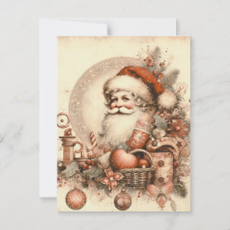Postcard Merry christmas love Santa