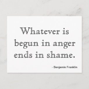 Postcard Motivation - Anger