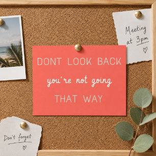 Postcard Motivational Quote Wall Decor Card