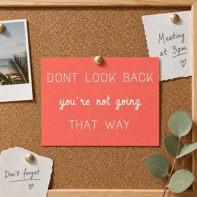 Postcard | Motivational Quote Wall Decor Card (Motivational quote postcard for dorm rooms, cork boards, office desks, and daily reminders.)
