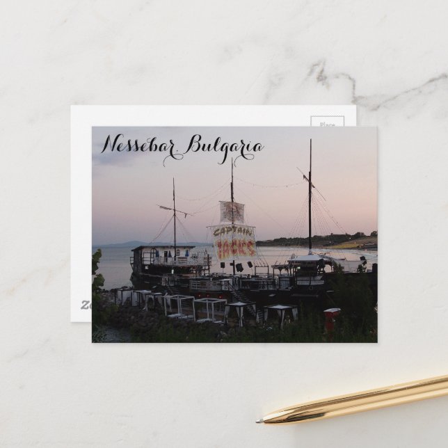 Postcard Nessebar, Bulgaria (Front/Back In Situ)