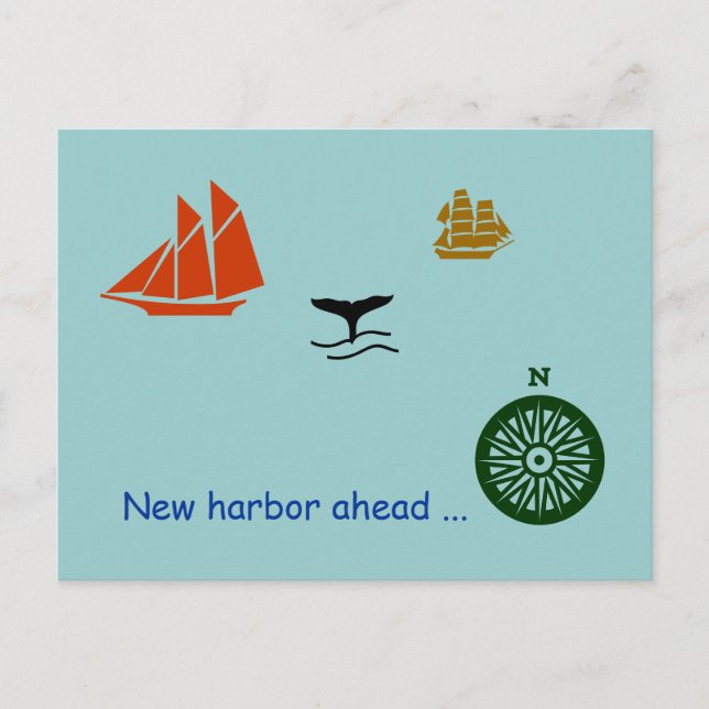 Postcard - New harbour ahead (Front)